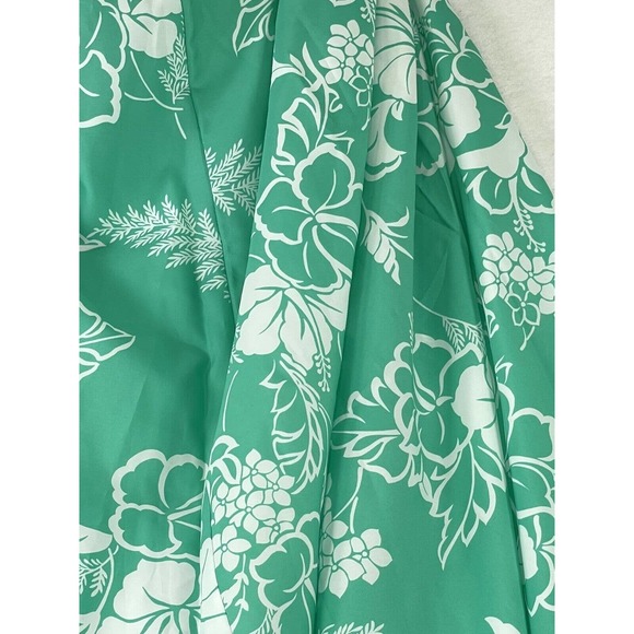 Vintage 70s - Hilo Hatties Pareau Mint Hibiscus Floral Dress - Original New Tags - Picture 13 of 15